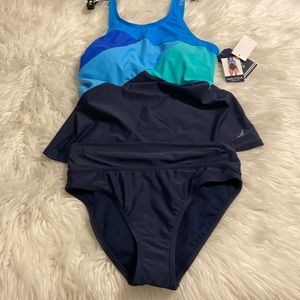 Nautica Swimwear size S brand new with tags two pieces color navy blue